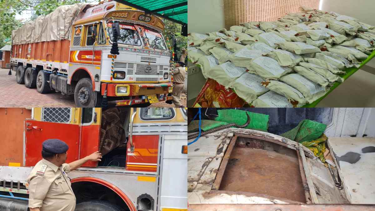 पुष्पा स्टाइल में अफीम की तस्करी, इंदौर नारकोटिक्स विभाग ने मक्का के ट्रक से निकाली ढाई करोड़ की अफीम, तस्कर गिरफ्तार
