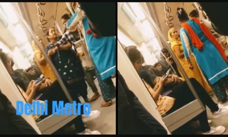 Delhi Metro Fight 