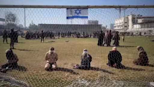 इजराइल पर आरोप, IDF ने फिलिस्तीनी बच्चों को निर्वस्त्र कर हिरासत में लिया, स्टेडियम में लगा इजराइली झंडा