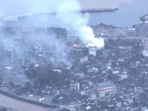 जापान के इशिकावा में 7.6 की तीव्रता का भूकंप, 200 इमारतें जलीं अब तक 48 लोगो की मौत, राज्य में एक और भूकंप की चेतावनी