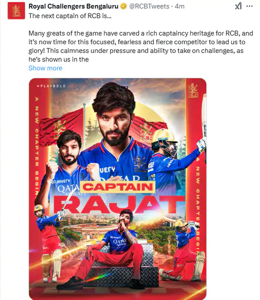 RCB Captain