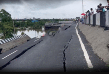 National Highway collapsed