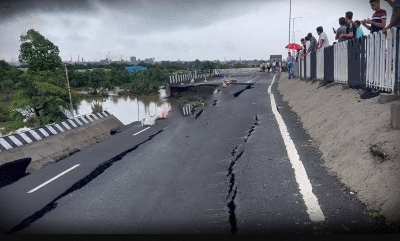 National Highway collapsed