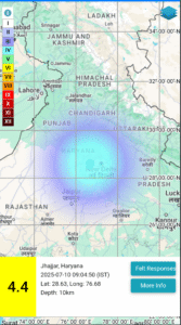 Earthquake in Delhi-NCR