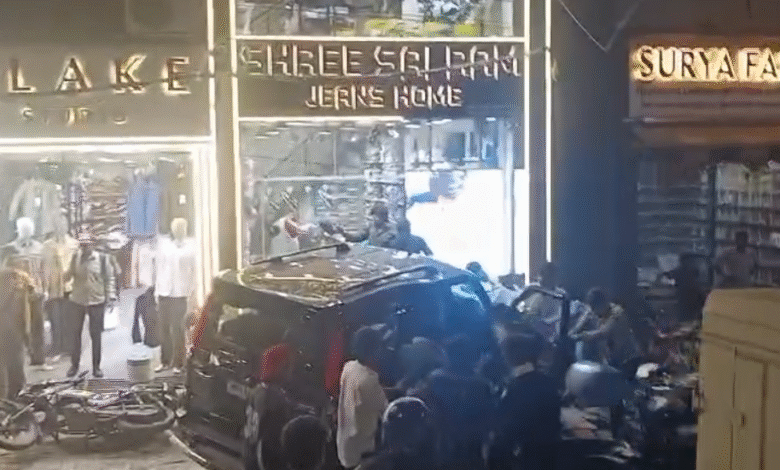 इंदौर स्कॉर्पियो हादसा: नशे में चालक ने दुकान में घुसाई गाड़ी, कई घायल