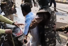 गांधी भवन के बाहर बवाल!