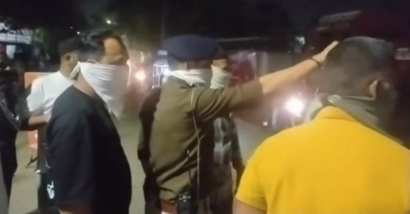 रावजी बाजार गैस रिसाव के बाद मौके पर पुलिस और दमकल विभाग