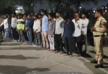 खजराना पुलिस कार्रवाई में पकड़े गए संदिग्ध