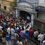 engal voting 2026 polling booth crowd and EVM machine India