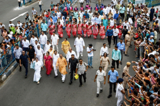 Bengal Election Phase 2 voting Kolkata rally Mamata Banerjee roadshow crowd