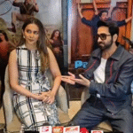 Ayushmann Khurrana and Rakul Preet Singh during movie promotion in Indore