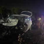Indore Bypass Accident Today near Tejaji Nagar bridge involving two cars in Madhya Pradesh
