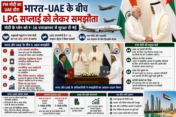 India-UAE LPG Deal समझौते की आधिकारिक तस्वीर