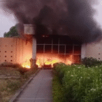 Indore Office Fire latest update at Belmorte Park office in Lasudia area with fire brigade operation