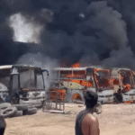 Indore Bus Fire, Indore News, Navlakha Fire, Pawanpuri Incident, Fire Brigade Indore, Bus Fire Incident, Madhya Pradesh News, Indore Accident News, Manish Sharma, Indore Local News, Bus Parking Issue