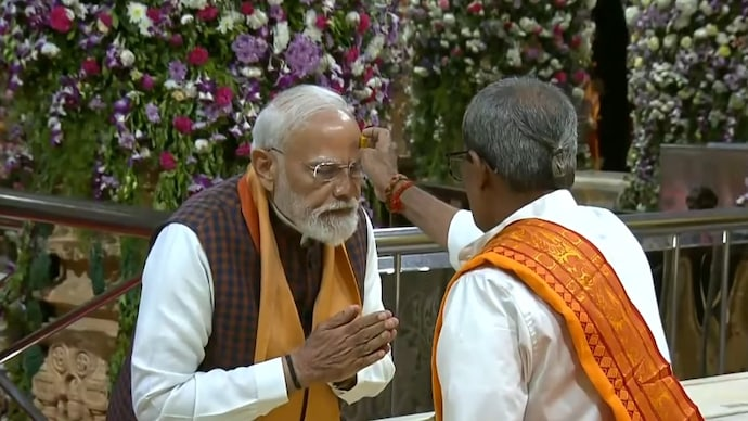 PM Modi during Somnath Temple 75 years celebration in Gujarat