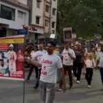 aja Raghuvanshi Case candle march in Indore during Mothers Day