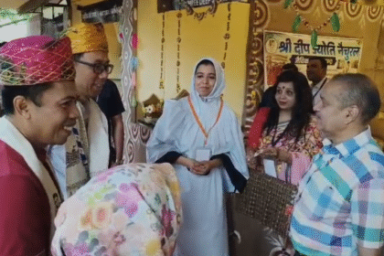 Indore BRICS Delegates Visit at Rajwada and Rural Haat with traditional cultural welcome