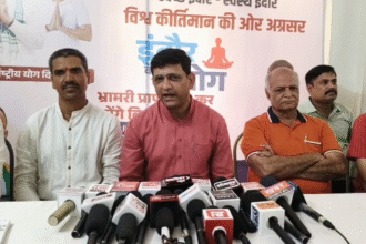 International Yoga Day 2026 preparations at Gopur Square Indore