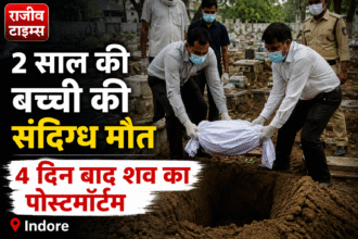 Indore Kashvi Case latest update showing administrative and police investigation after postmortem proceedings in a child death case in Indore.