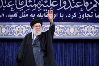 Ali Khamenei Funeral latest update showing preparations in Mashhad near Imam Reza Shrine for the former Iranian leader's final farewell ceremony.