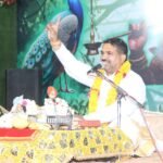 Indore Panchkuian Shri Ram Mandir Purushottam Maas Bhagwat Katha during Dhruv Prasang by Pandit Rajesh Shastri