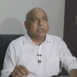 Mohan Yadav and Hemant Khandelwal during BJP press briefing in Bhopal