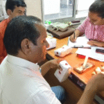 Indore School Food Check team collecting food samples from school mess