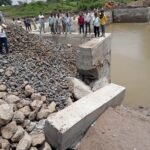 Sanwer Stop Dam inspection at Makodiya Village