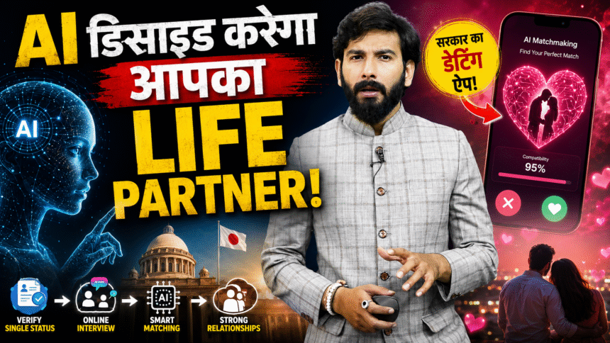 AI Matchmaking App के जरिए जीवनसाथी खोजने का सांकेतिक चित्र