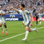 Lionel Messi World Cup 2026 celebrating goal against Cape Verde