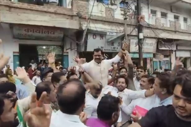 Datia By Election Congress Celebration