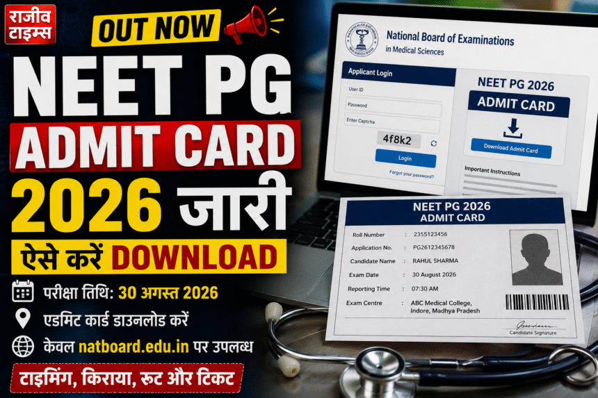 NEET PG Admit Card 2026