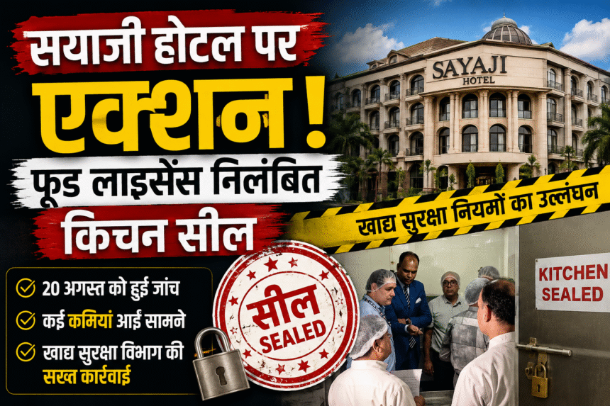 sayaji indore food license suspended
