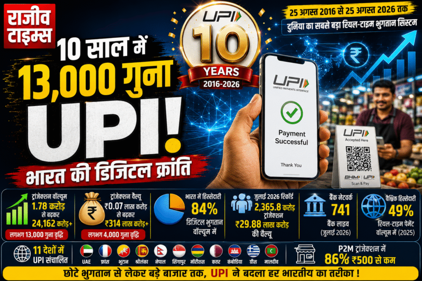 UPI 10 Years India