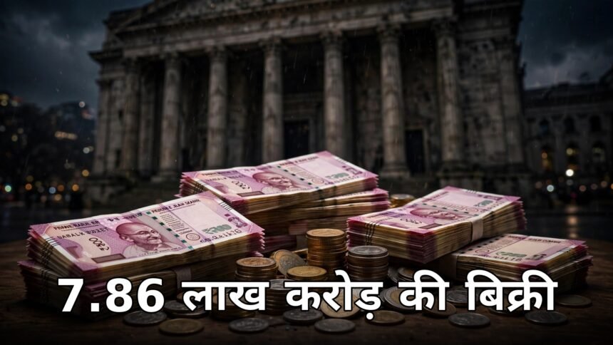 government borrowing cut 7.86 lakh crore bonds