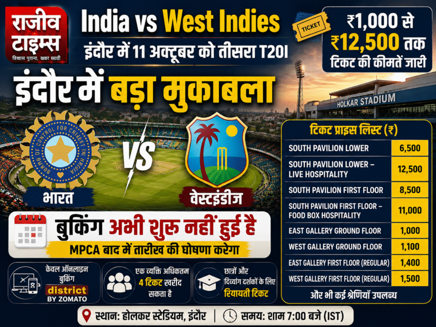 India West Indies Match Ticket Prices
