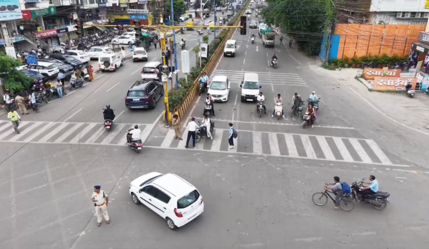Indore Traffic Police mobile driving challan