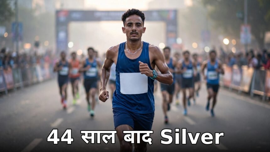 Sawan Barwal marathon silver