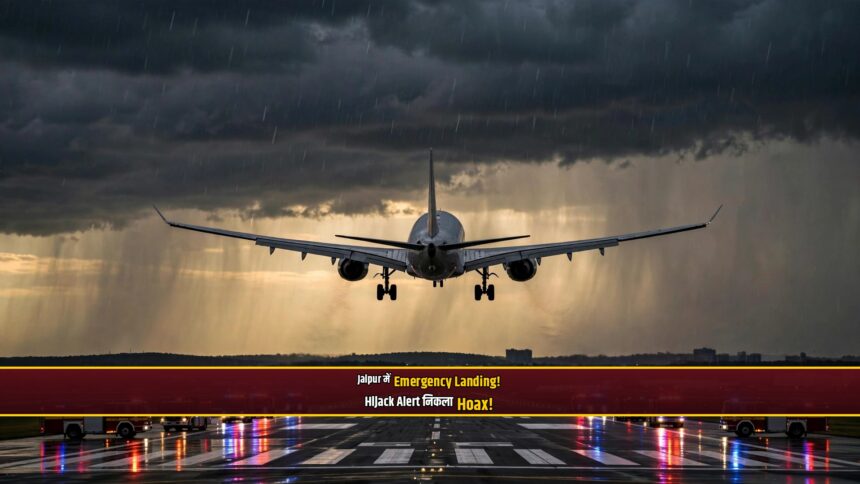 Air India AI-2030 Jaipur emergency landing hijack alert hoax