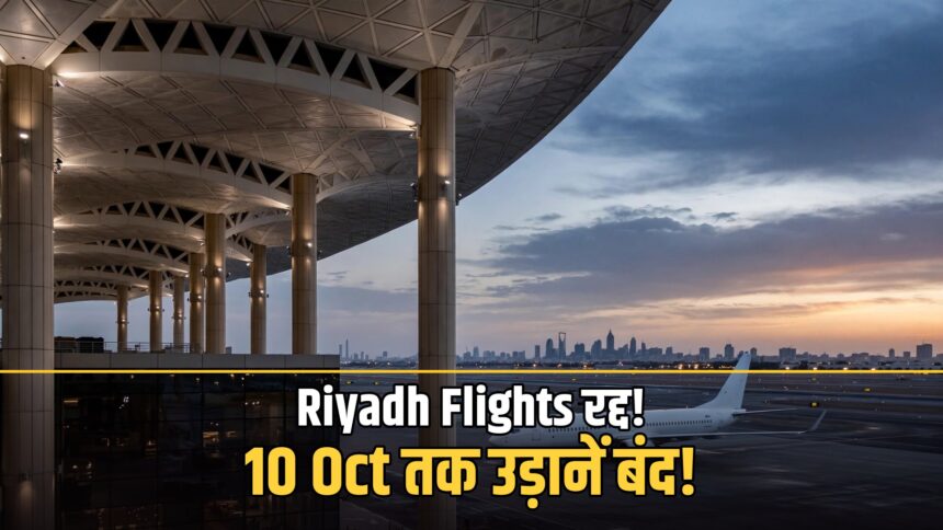 Riyadh flights suspended Air India IndiGo October 10