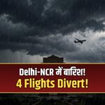 Delhi NCR rain orange alert flights diverted Jaipur