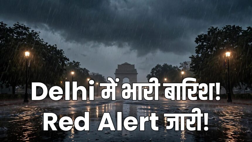 Delhi Rain Red Alert