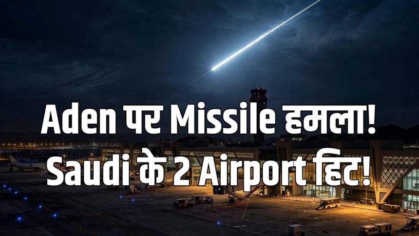 Houthi Attack Aden airport Saudi Jazan Najran airports damaged