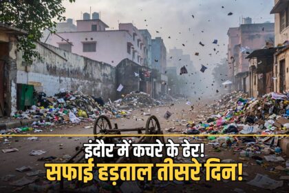 Indore sanitation strike day 3 garbage piles