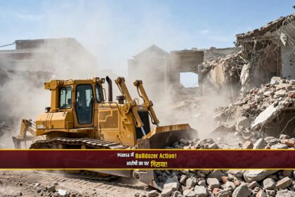 Mansa Jhota murder accused house demolished bulldozer action