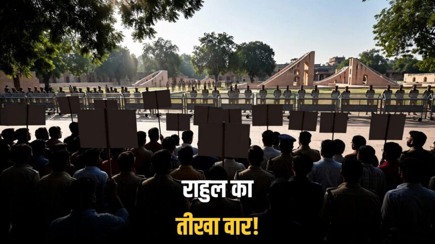 Rahul Gandhi Jantar Mantar police misconduct allegation