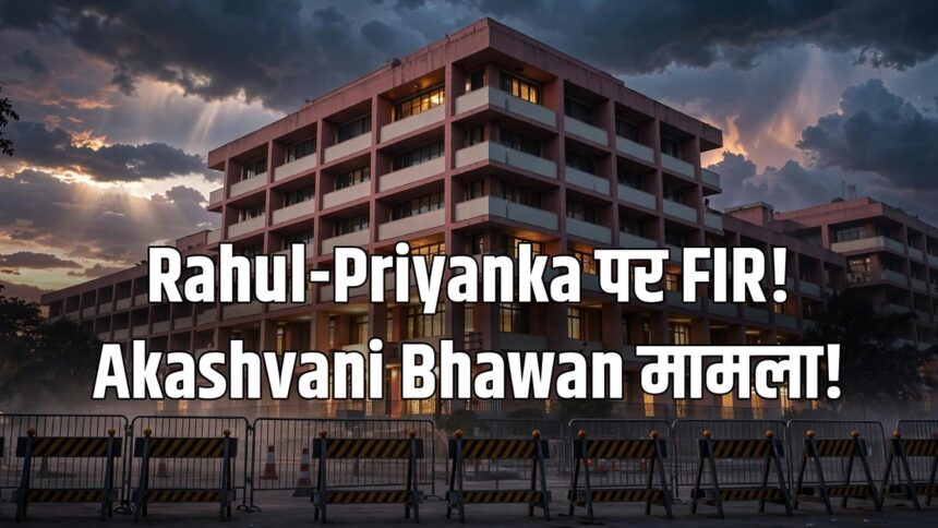 Rahul Priyanka FIR Akashvani Bhawan Delhi Police