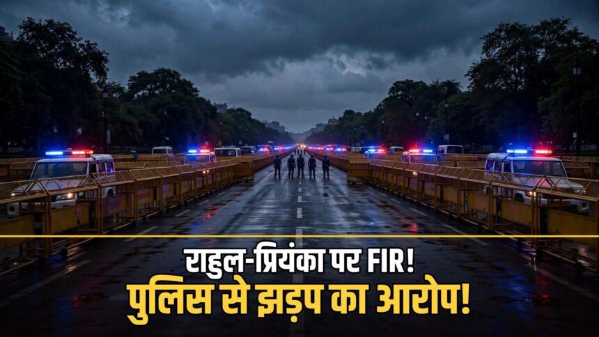 Rahul Priyanka Gandhi FIR anti-CEC protest Delhi Police