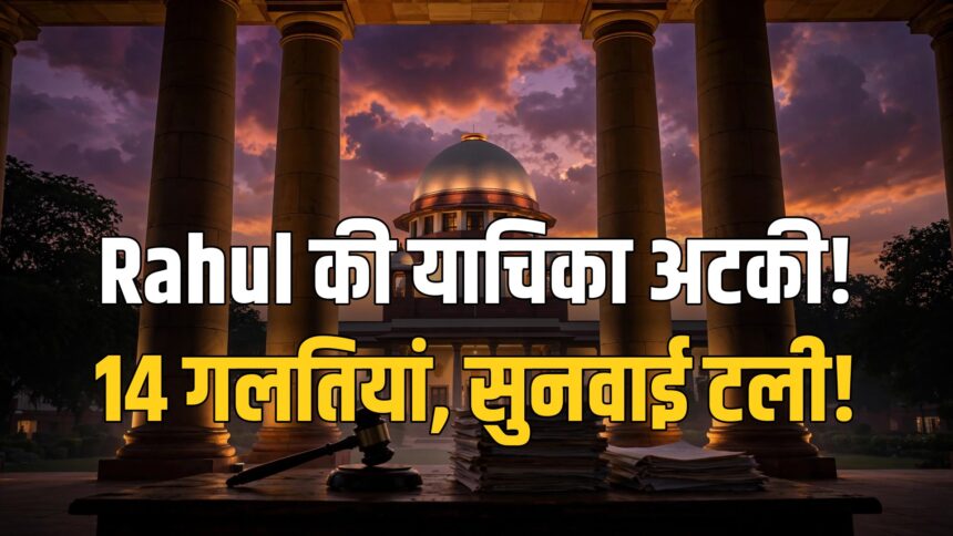 Supreme Court 14 defects Rahul Gandhi SIR petition hearing delayed